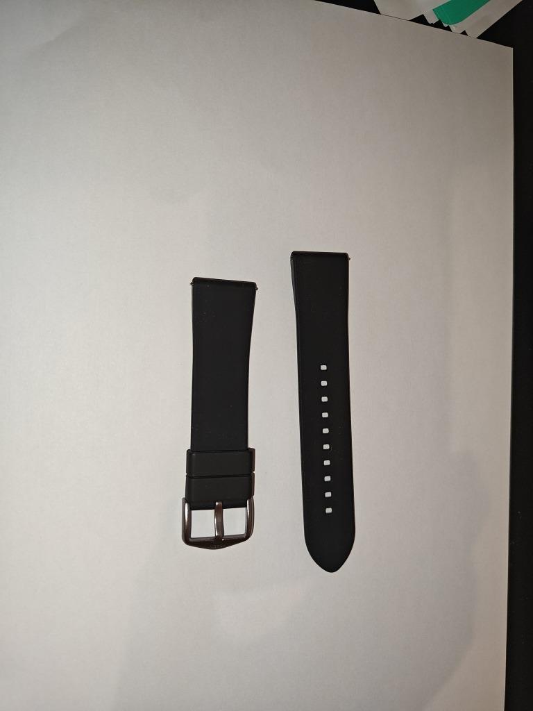 Zwarte horlogeband (22) voor Fossil smartwatch, Ophalen of Verzenden, Nieuw