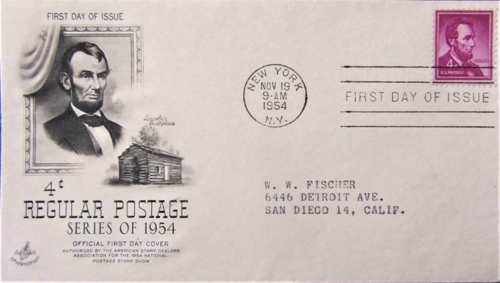 FDC- U.S.A.- PRESIDENTEN- LINCOLN'S BIRTHPLACE, Enlèvement ou Envoi, Affranchi, Autres thèmes