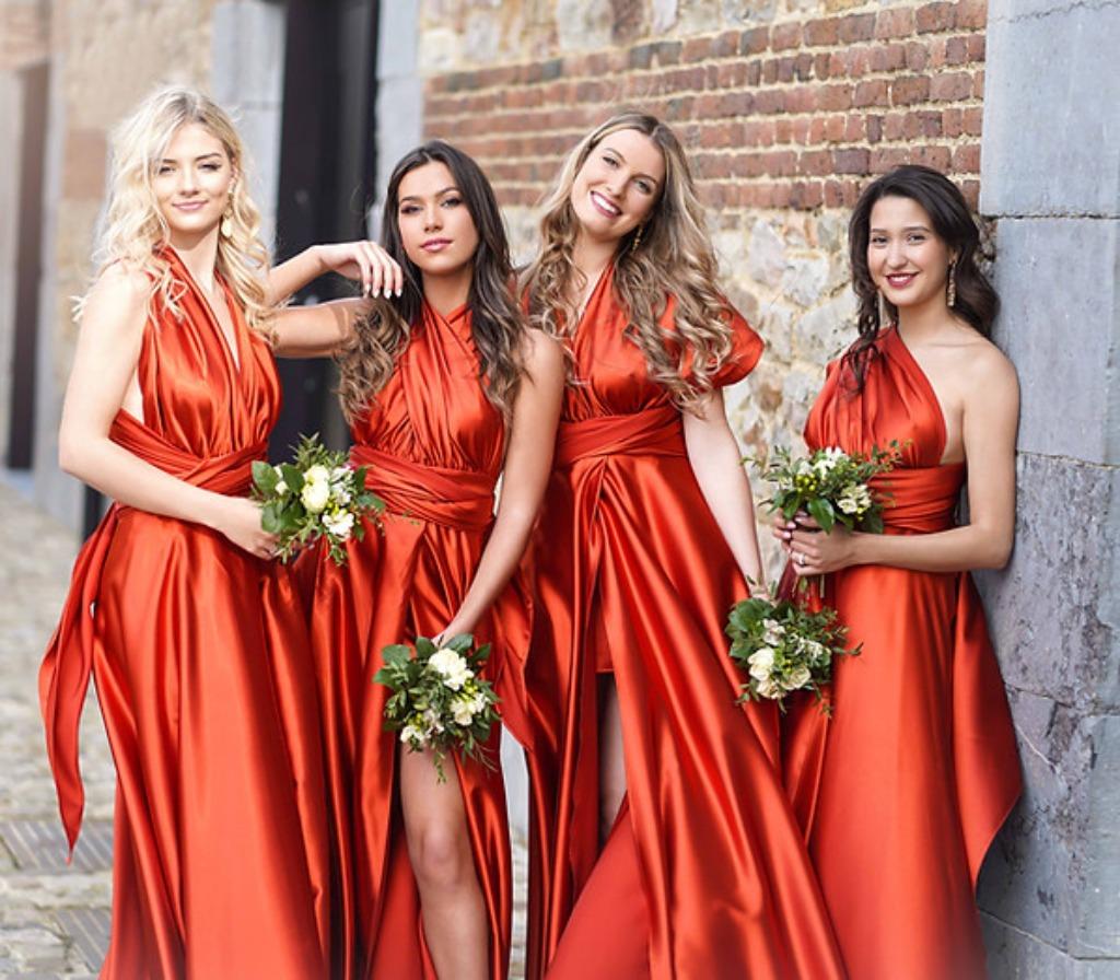 Splinternieuw galakleed - S - op # manieren te dragen, Kleding | Dames, Gelegenheidskleding, Nieuw, Galajurk, Maat 36 (S), Oranje