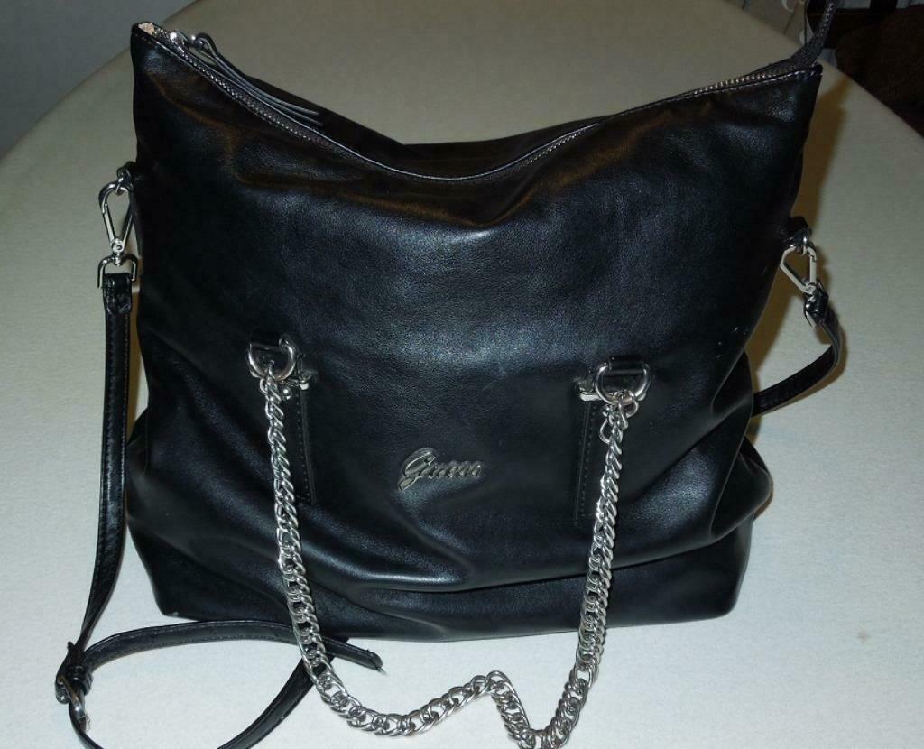 Guess handtas schopper, Handtassen en Accessoires, Tassen | Damestassen, Ophalen of Verzenden, Zo goed als nieuw, Zwart, Handtas