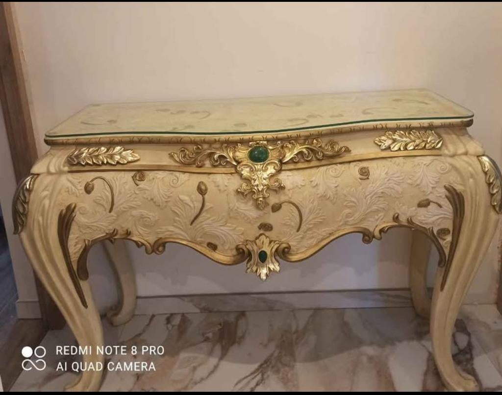 Ensemble console + miroir style baroque / Louis XV, Maison & Meubles, Tables | Dessertes, Enlèvement ou Envoi
