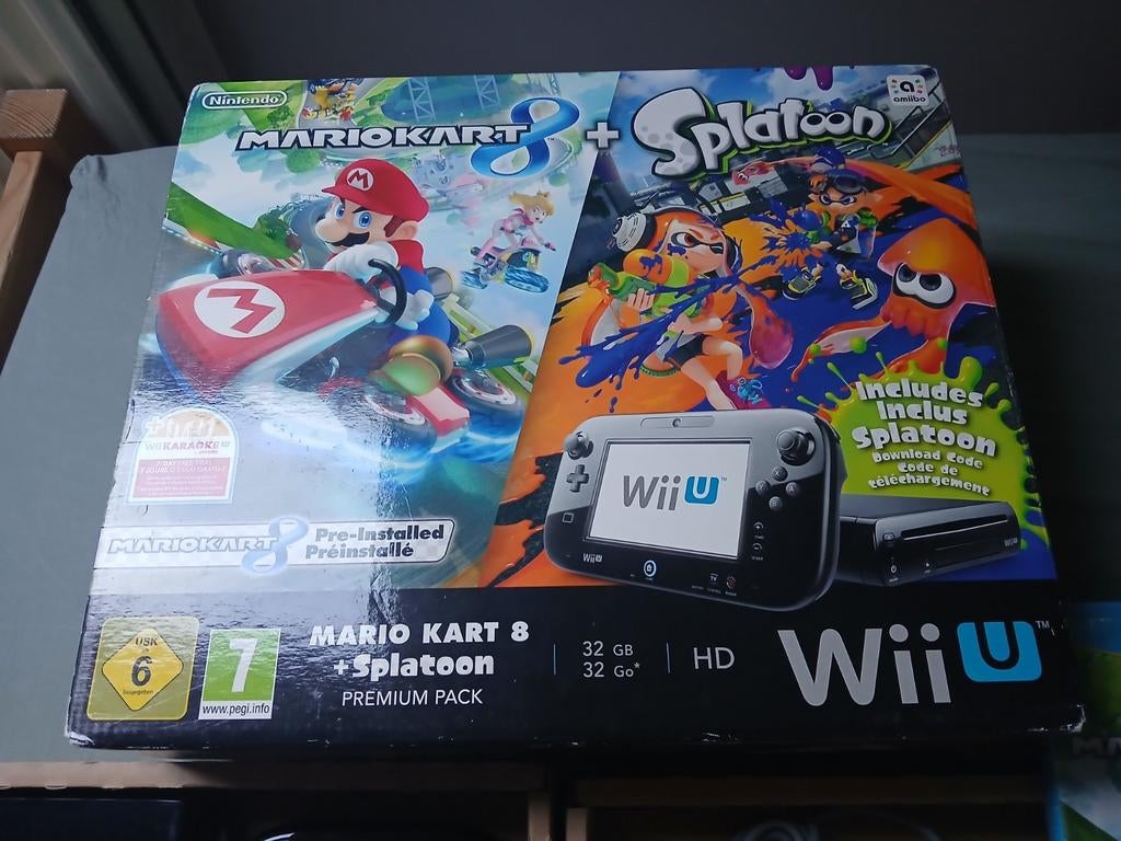 Console wii u en boite+jeux, Enlèvement ou Envoi