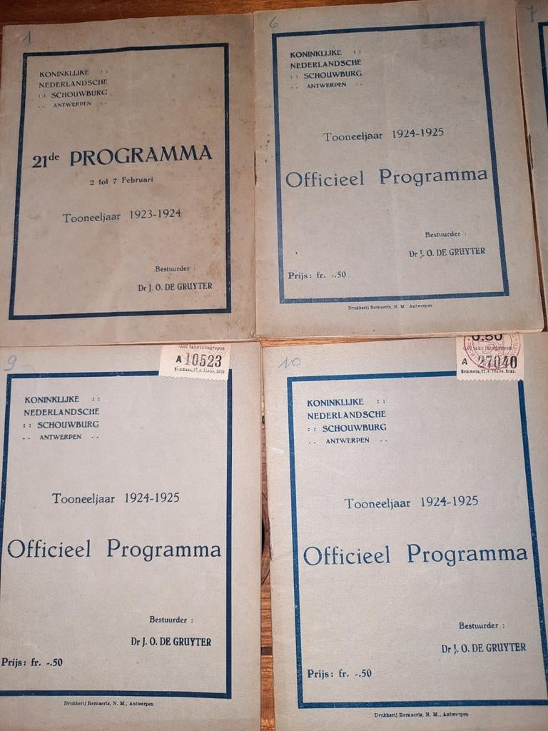 15 KNS officiële  programmaboekjes, Verzamelen, Ophalen of Verzenden