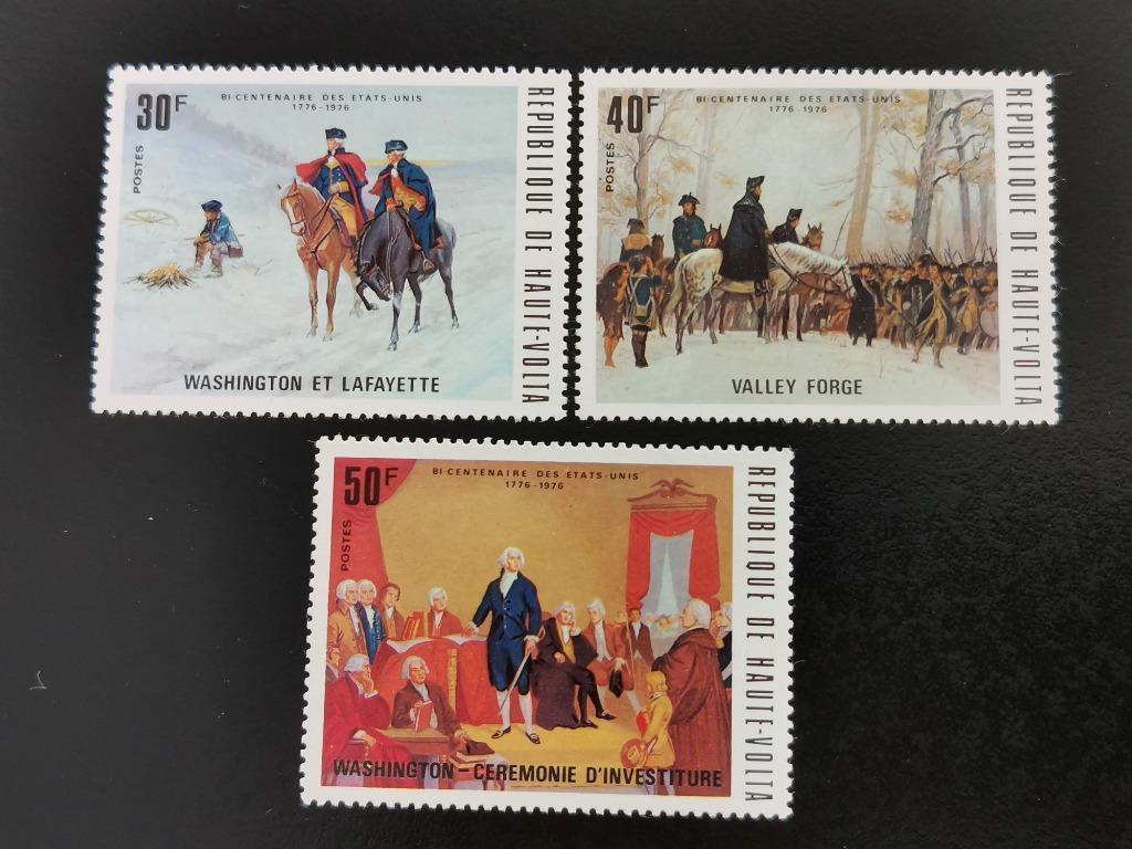 Haute-Volta 1975 - 200 jaar onafhankelijkheid USA **, Ophalen of Verzenden, Overige landen, Postfris