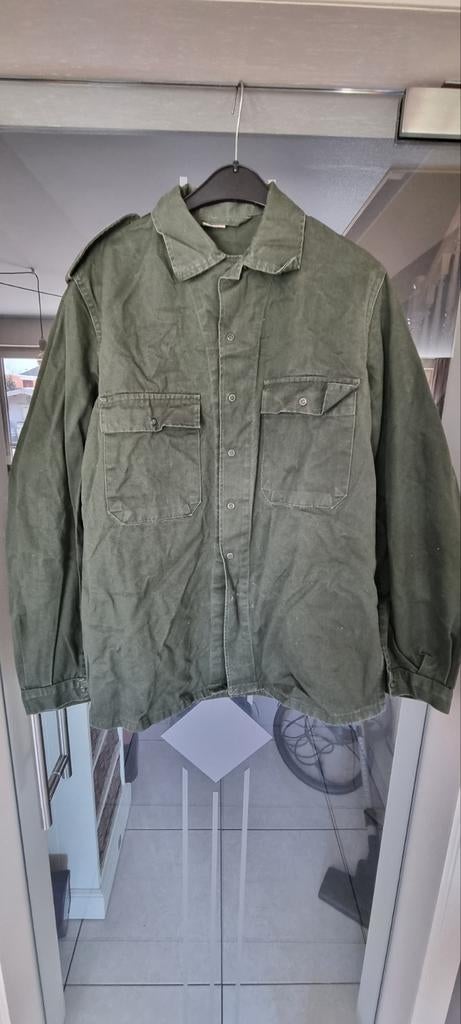 Kaki ABL shirt uit het Belgische leger maat L, Ophalen