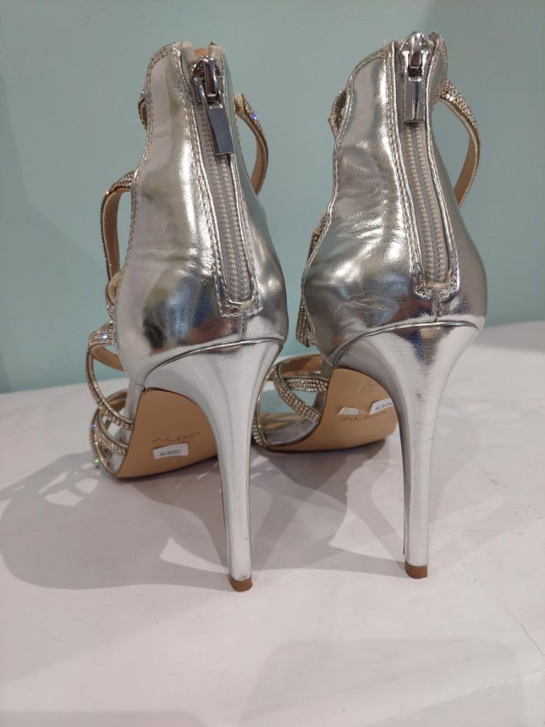 630C* ALDO sexy sandales argentées high heels (41), Autres couleurs, Chaussures à haut talons, Envoi, ALDO