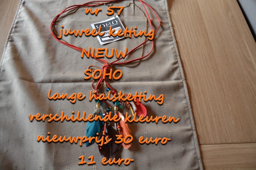 57. Juweel : ketting , NIEUW ,  @LAATSTE STUK@ , verzending, Verzenden, Nieuw, Blauw, Overige materialen