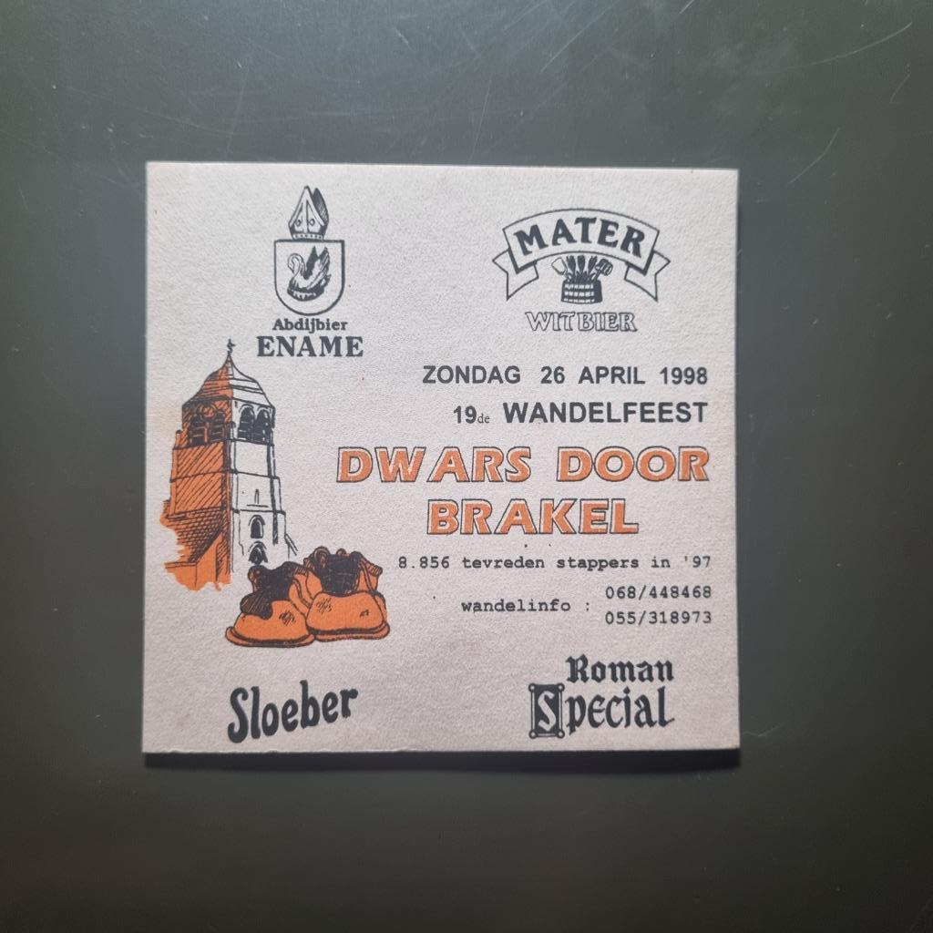 Sous Bock Ename - Mater - Sloeber - Roman Special, Ophalen of Verzenden, Gebruikt, Viltje(s), Overige merken