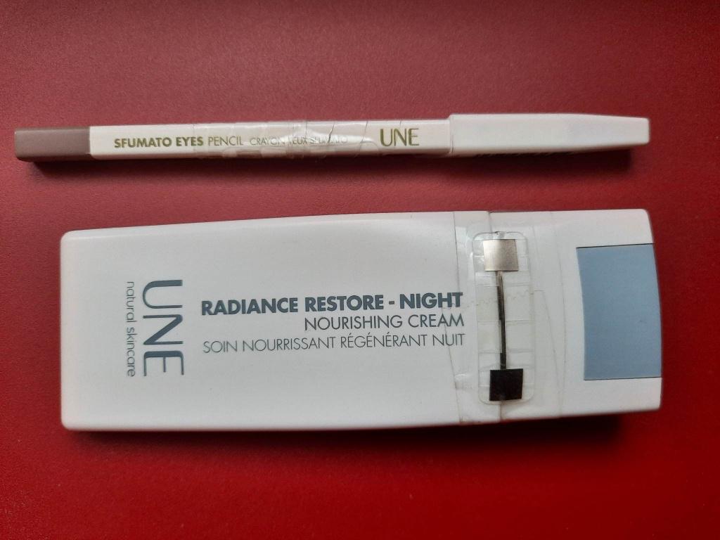 Crème soin nuit + crayon yeux Sfumato UNE - Bourjois, Enlèvement ou Envoi, Neuf, Tout le visage, Maquillage