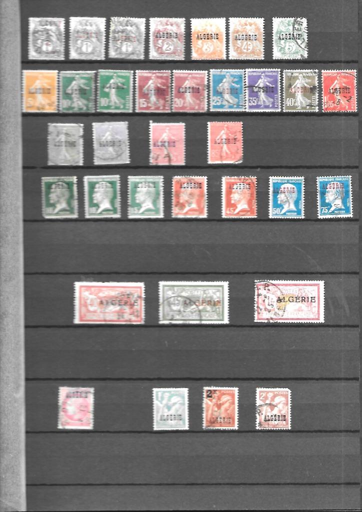 Timbres d'ALGERIE  avant 1962, Enlèvement ou Envoi, Autres pays, Affranchi