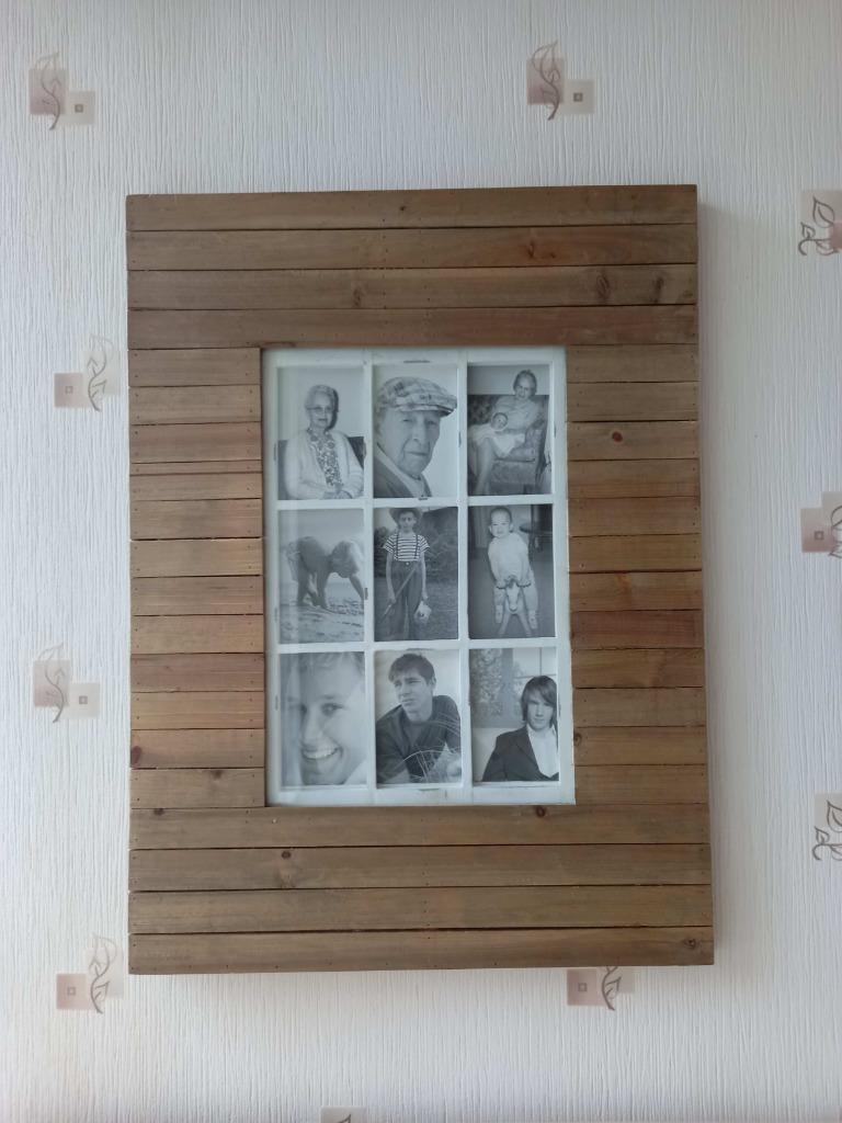 Cadre en bois lamellé comme neuf, Maison & Meubles, Accessoires pour la Maison | Cadres, Enlèvement, Bois
