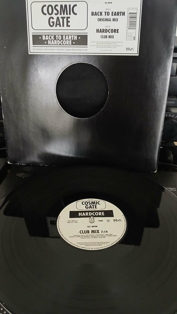 Cosmic Gate – Back To Earth / Hardcore 12"RETROVINYL, CD & DVD, Vinyles | Dance & House, Utilisé, Techno ou Trance, 12 pouces
