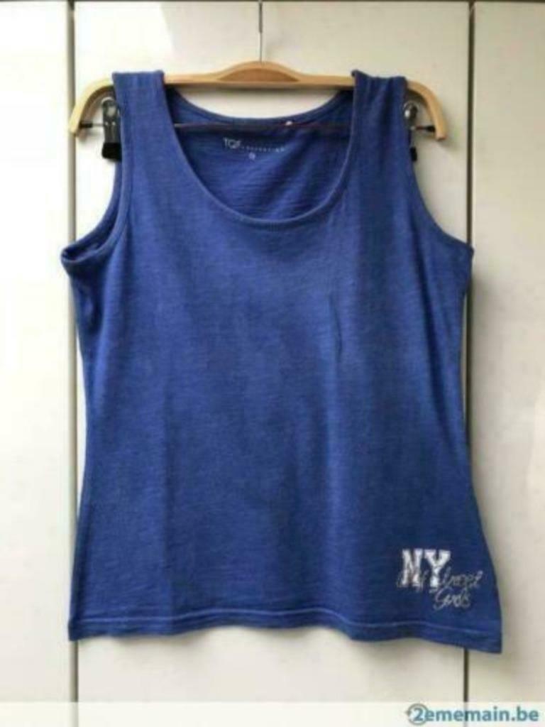 Débardeur bleu TQF - Taille 14 ans -, Garçon, TQF, Enlèvement ou Envoi, Chemise ou À manches longues
