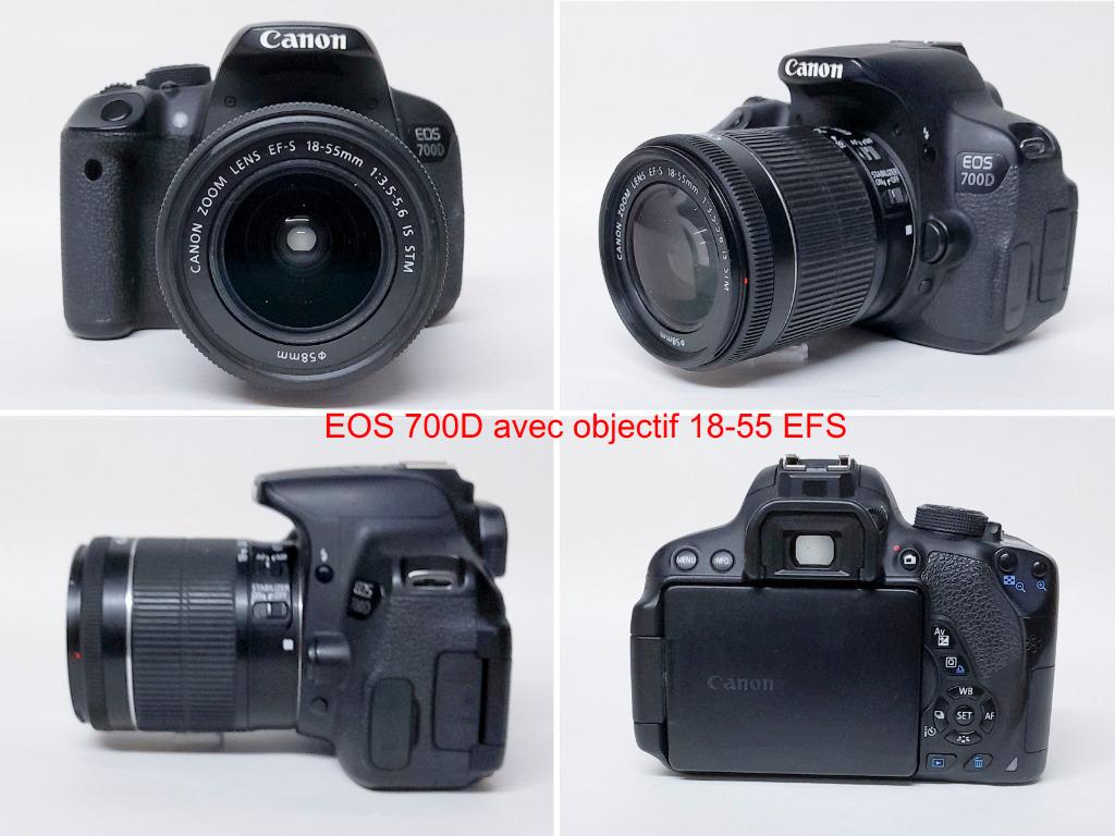 Boitier photo EOS 700D avec 2 objectifs et divers accessoire, Audio, Tv en Foto, Fotocamera's Digitaal, Gebruikt, Spiegelreflex