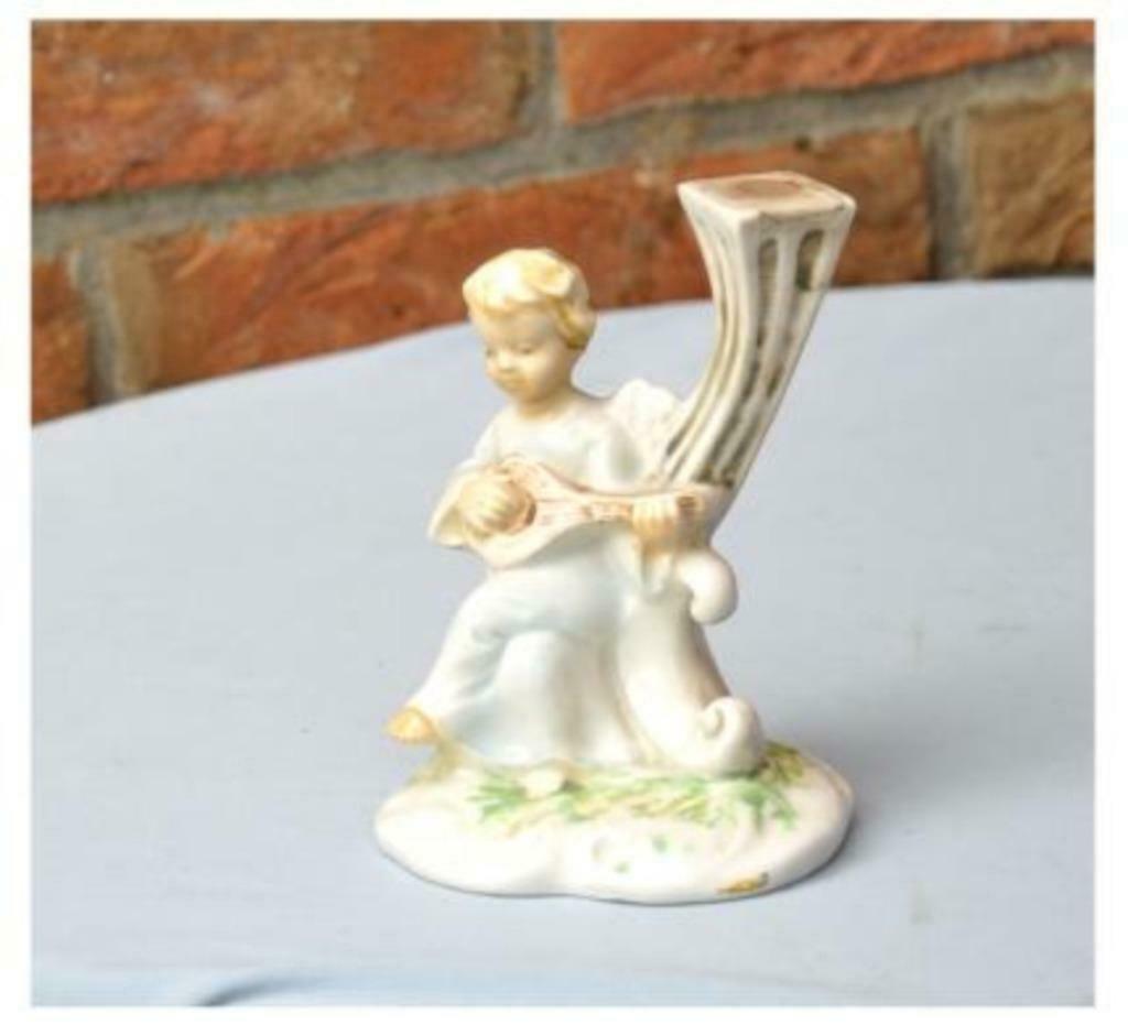 §statue ange musicien en faience, Enlèvement ou Envoi