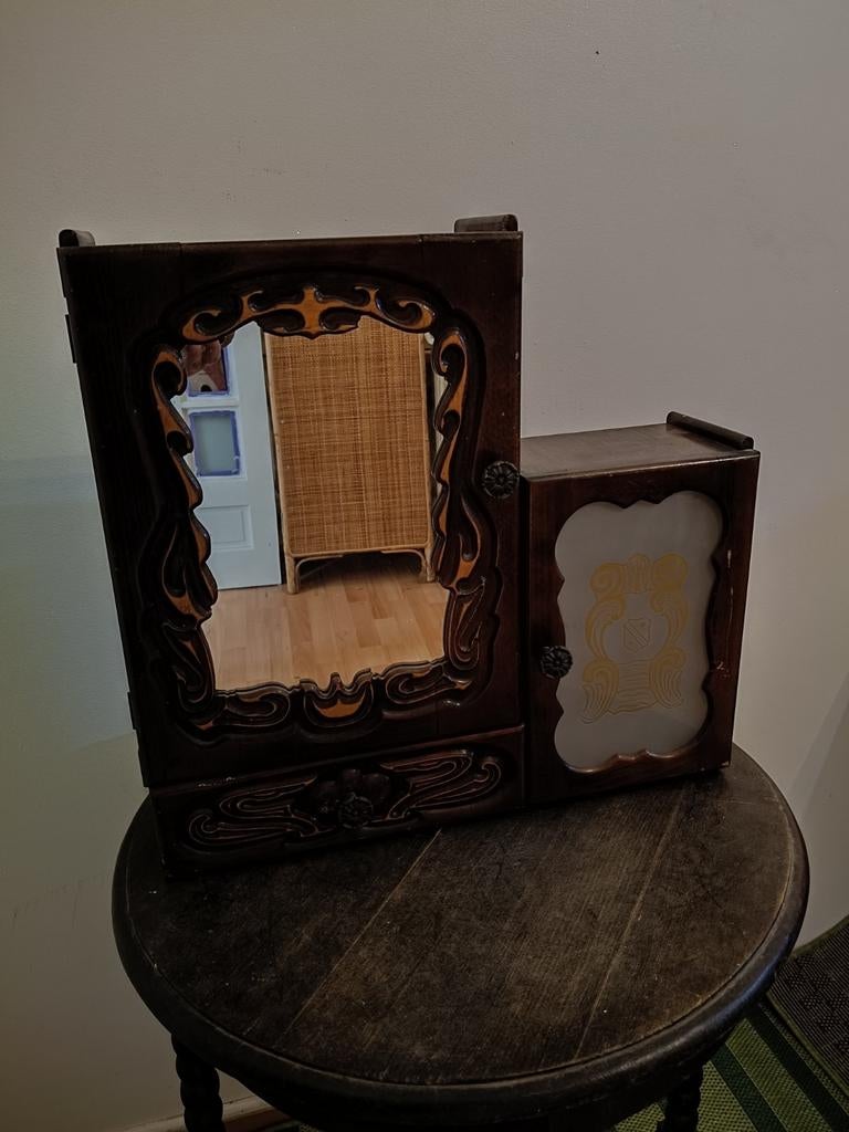 Armoire de pharmacie Vintage, Antiquités & Art, Antiquités | Miroirs, Enlèvement ou Envoi