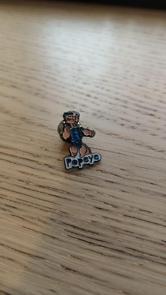 Popeye pin, Collections, Broches, Pins & Badges, Enlèvement, Utilisé, Figurine, Insigne ou Pin's