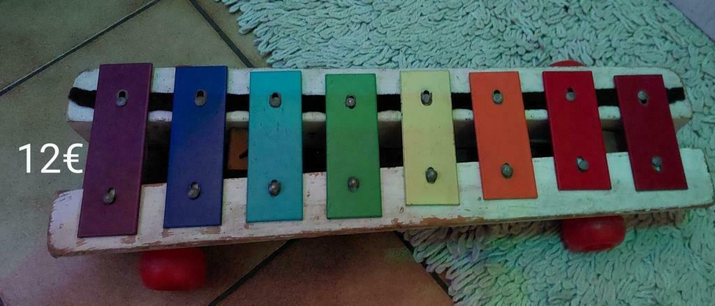 Fisher-Price: xylofoon uit de jaren 1980, Musique & Instruments, Percussions, Utilisé, Enlèvement ou Envoi