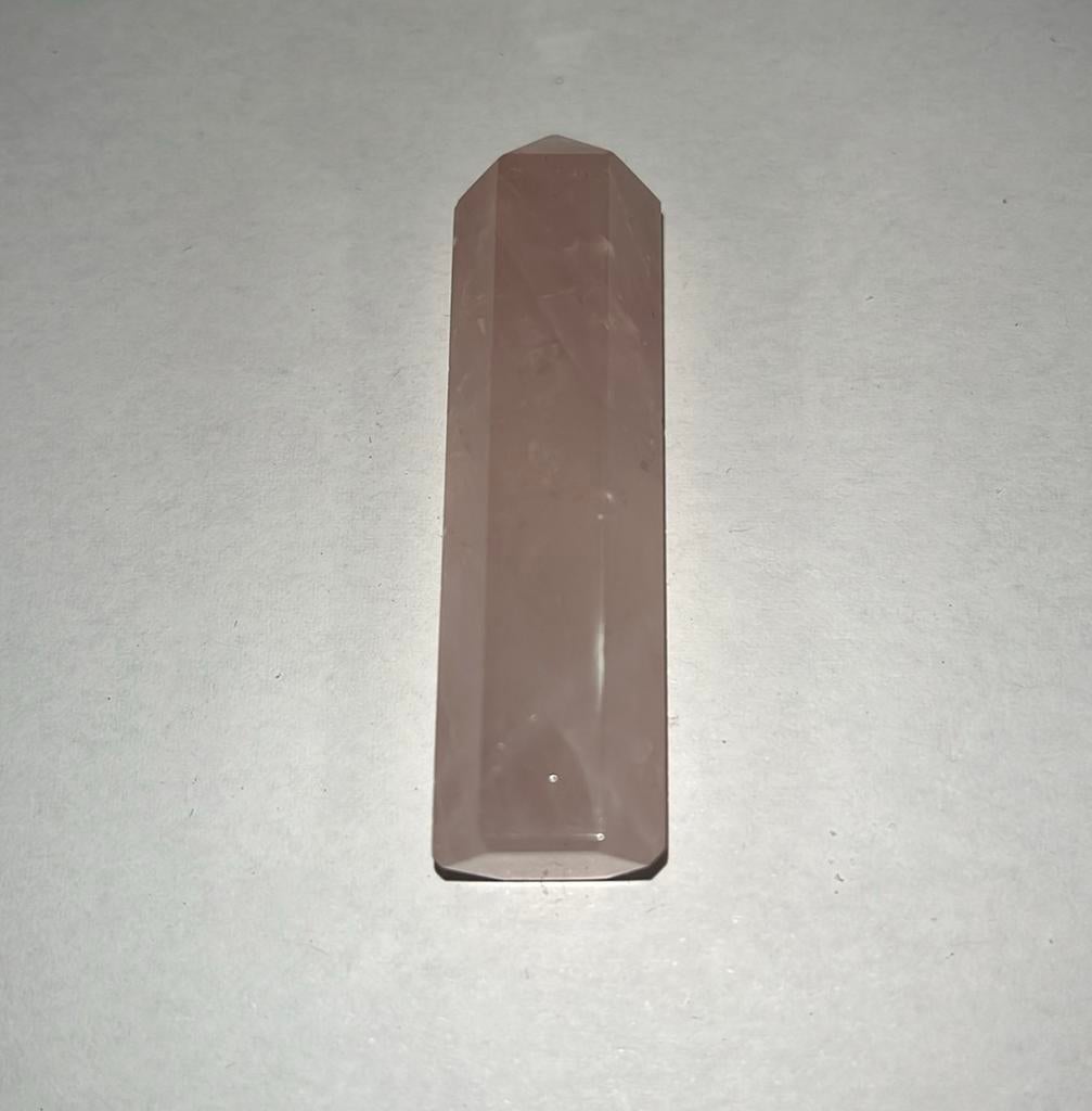 Rozenkwarts staaf - geslepen - 22gram - 57mm x 15mm, Ophalen of Verzenden, Nieuw