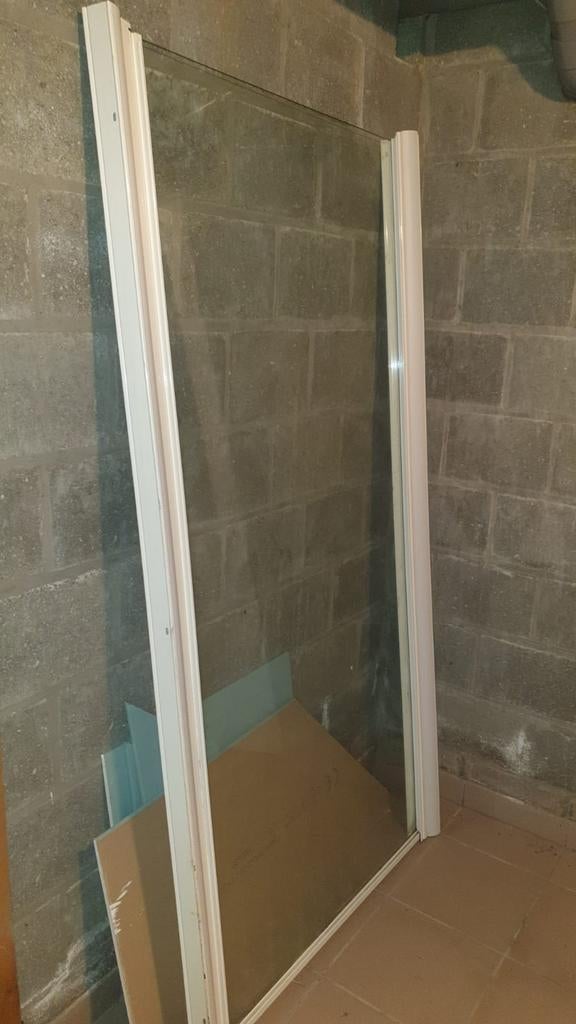 Glazen douchedeur met aluminium profiel, Doe-het-zelf en Bouw, Ophalen of Verzenden, Glas