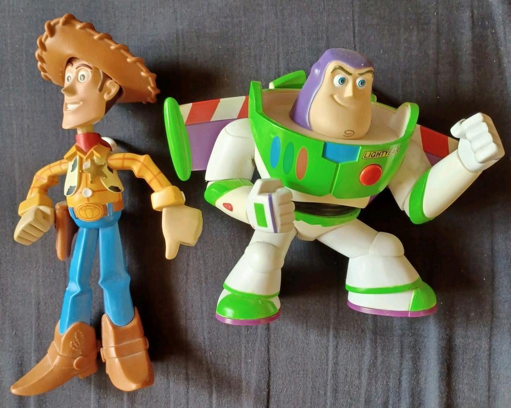 Toy Story Woody en Buzz lightyear, Kinderen en Baby's, Speelgoed | Actiefiguren, Ophalen of Verzenden, Gebruikt