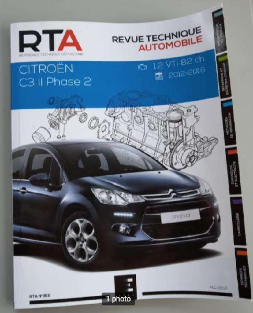 Revue technique automobile RTA citroen C3 II phase 2, Enlèvement ou Envoi