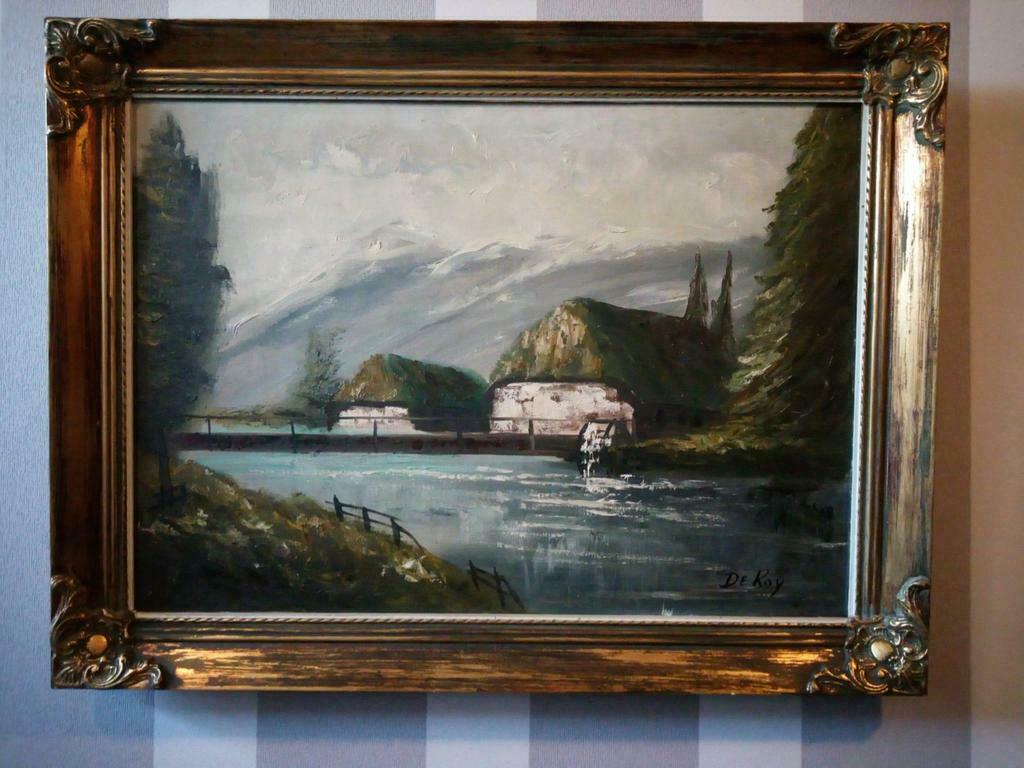 Antiek schilderij van De Roy, Enlèvement