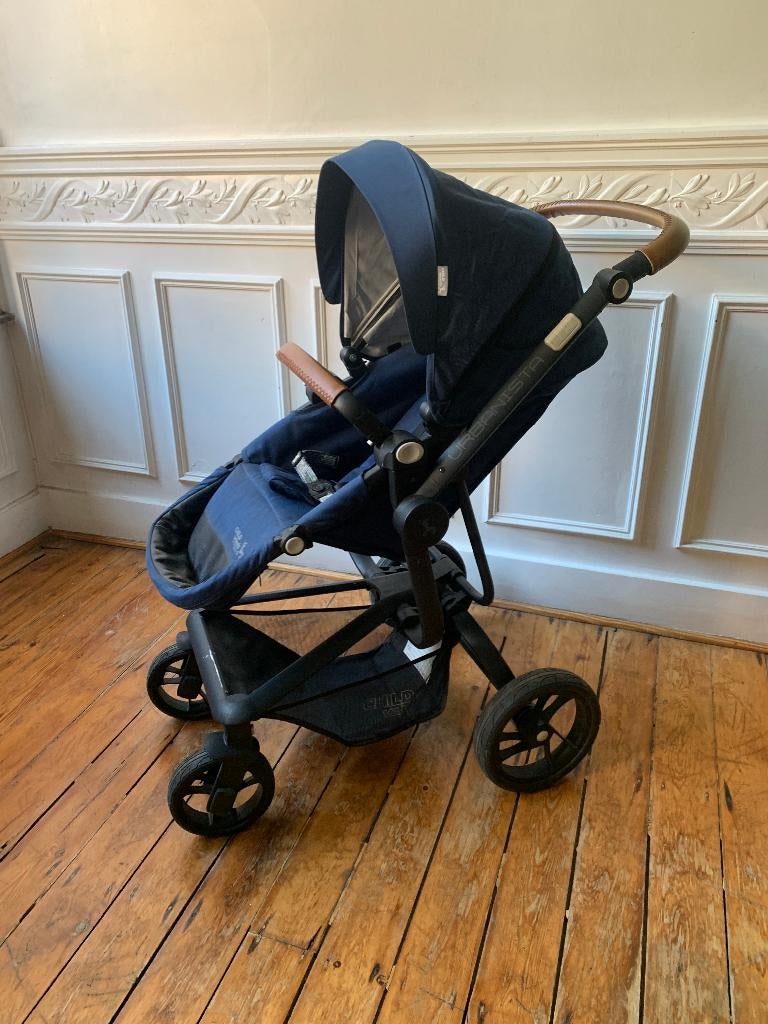 Childwheels - Poussette 2 en 1 en toile bleue Urbanista, Enfants & Bébés, Poussettes & Combinaisons, Enlèvement, Utilisé, Poussette