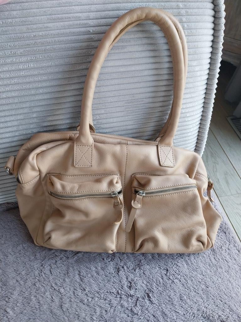 Sac beige rosé BURKELY, Handtassen en Accessoires, Tassen | Damestassen, Ophalen of Verzenden, Gebruikt, Beige