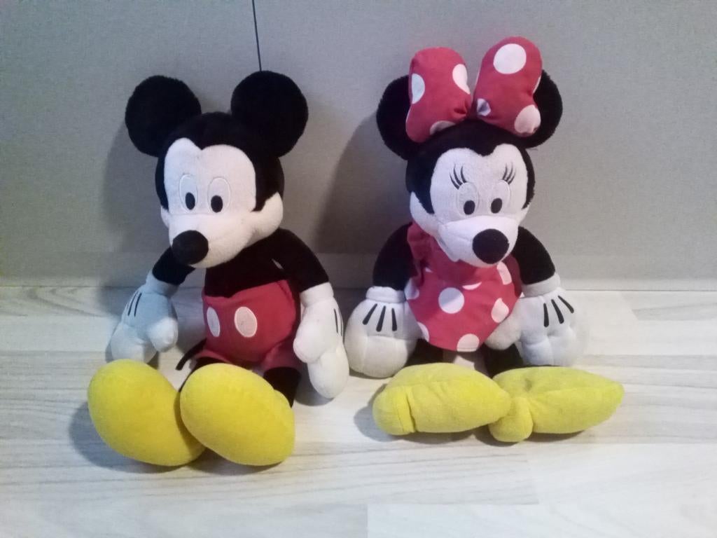 Knuffel Mickey & Minnie Mouse, Kinderen en Baby's, Speelgoed | Knuffels en Pluche, Ophalen of Verzenden, Gebruikt