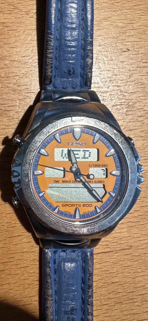 Seiko Guigiaro analoog digitaal, Bijoux, Sacs & Beauté, Montres | Anciennes | Antiquités, Montre-bracelet, Seiko, Acier, Avec bracelet
