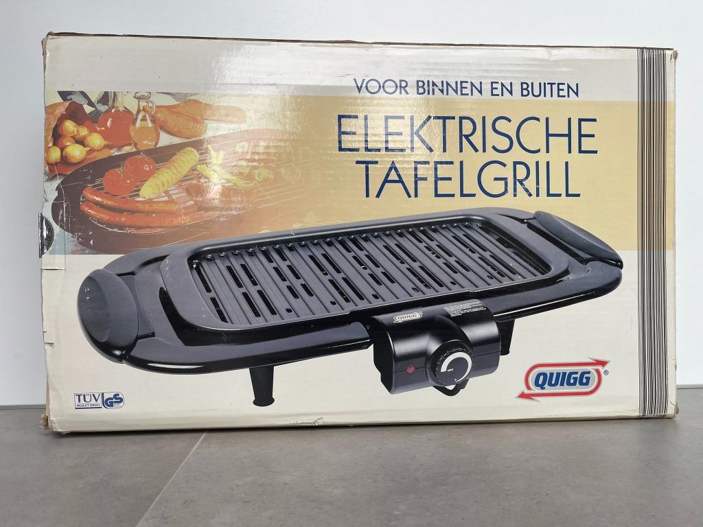 Elektrische tafelgrill Quigg, Tuin en Terras, Ophalen, Gebruikt, Quig