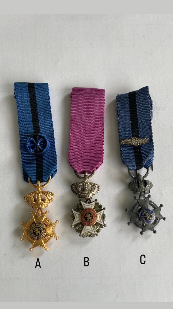 Lot 20: Miniatuur medaille €15/stuk, Verzamelen, Ophalen of Verzenden