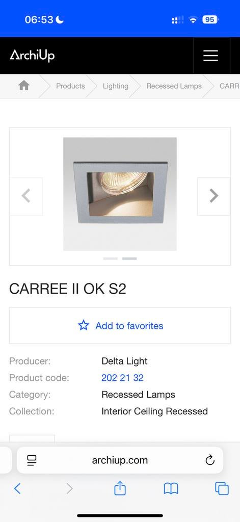 DeltaLight Carree II spots grijs, Huis en Inrichting, Lampen | Spots, Ophalen, Nieuw