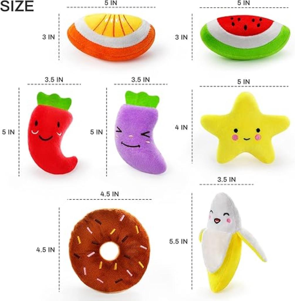 Ensemble de 14 adorables jouets en peluche pour chiens, Neuf, Jouets à mâcher, -, -