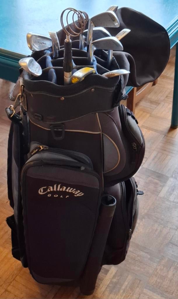 Ensemble de clubs de golf vintage, Sport en Fitness, Golf, Ophalen of Verzenden, Zo goed als nieuw, Tas