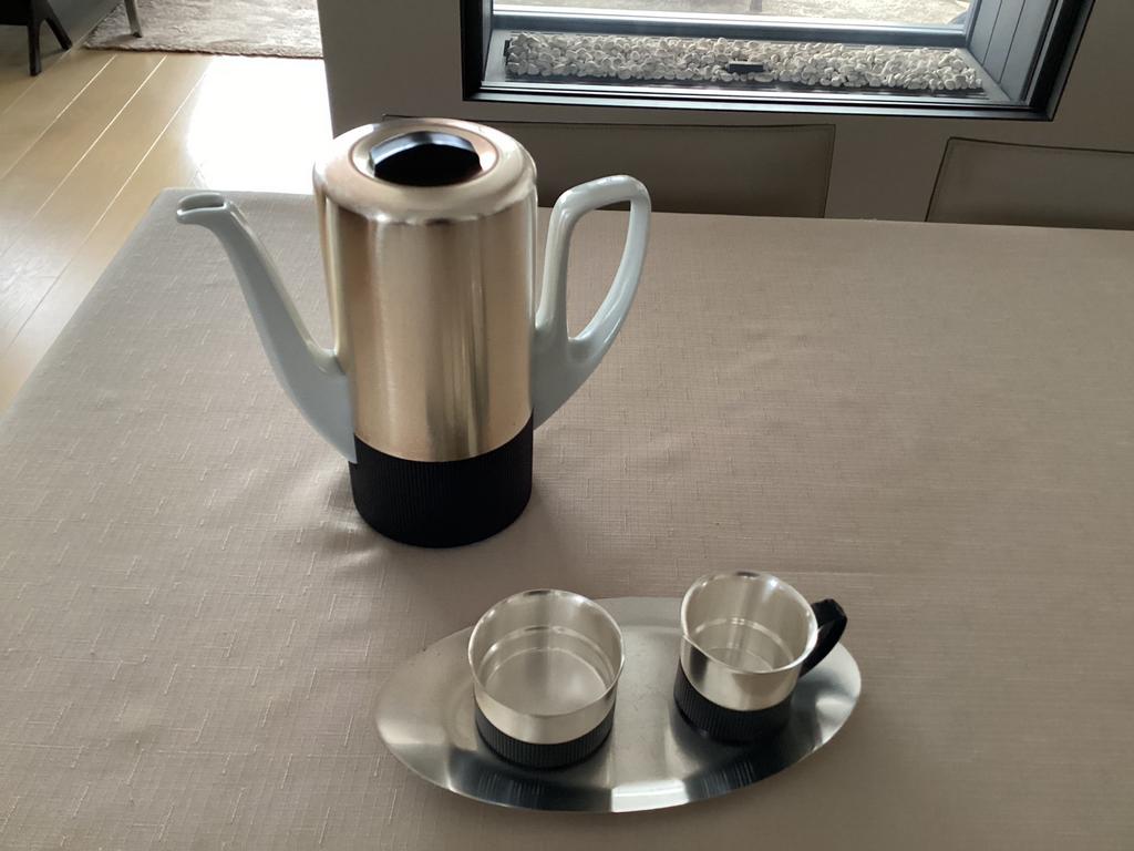 Retro koffiekan / melkkannetje suikerpotje (1971), Ophalen of Verzenden, Zo goed als nieuw