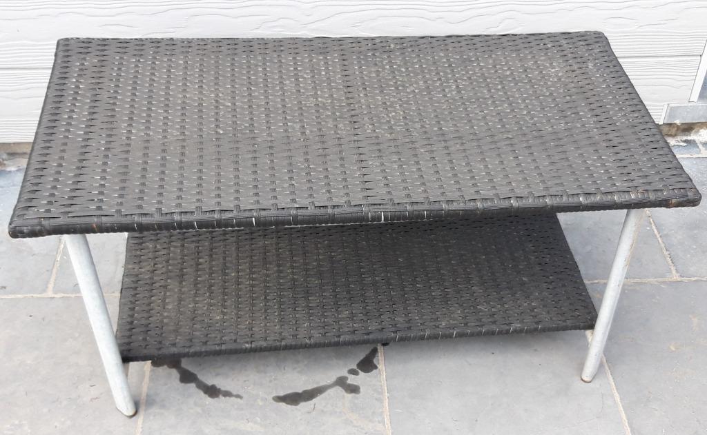 kleine tafel van loungeset/tuinset, Ophalen, Gebruikt, Rechthoekig
