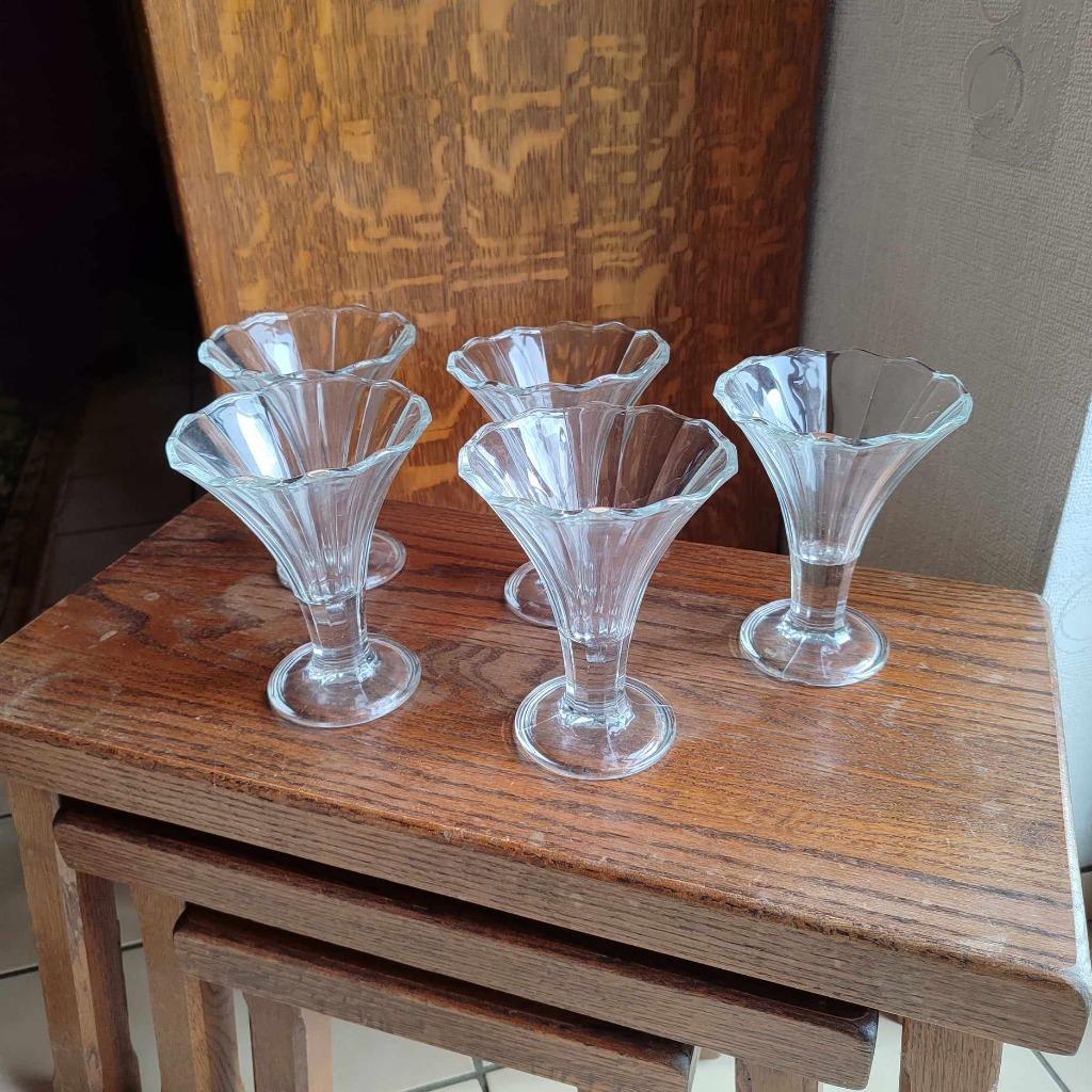5 ijscoupes, Overige typen, Ophalen of Verzenden, Overige stijlen, Glas