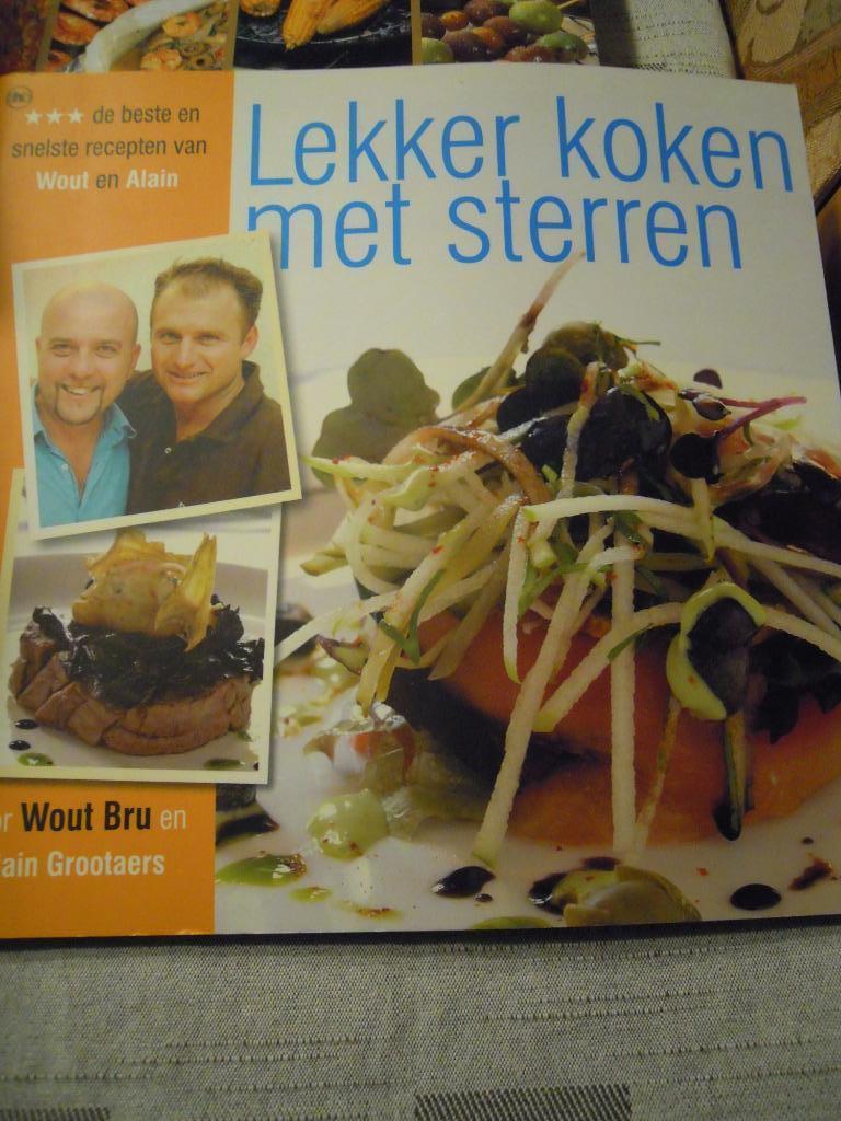Lekker koken met sterren., Boeken, Wout Bru - Alain Grootaer, Nieuw, Ophalen of Verzenden, Europa