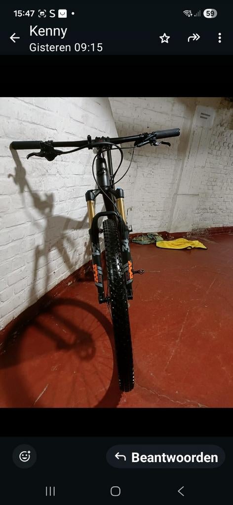 Niner rkt9 rdo2021 slx rockshox140mm dt Swiss grijs XL, Fietsen en Brommers, Gebruikt, Ophalen, Overige merken, Heren