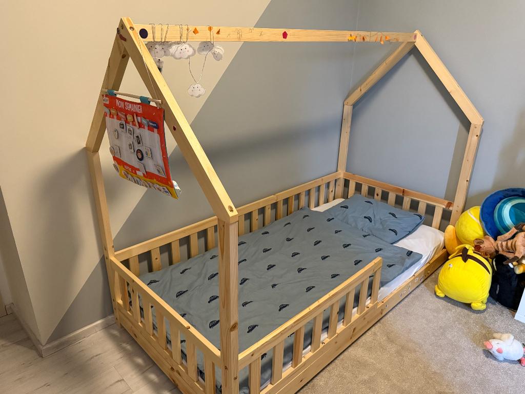 Lit cabane, 85 à 100 cm, Sommier à lattes, Enlèvement, 180 cm ou plus