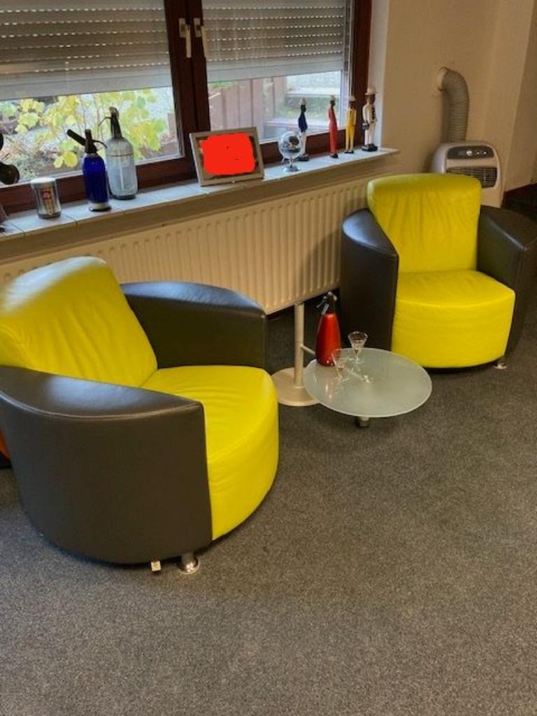 Montel Fauteuils leer 2 stuks in top staat, Huis en Inrichting, Ophalen, 75 tot 100 cm, Leer, 75 tot 100 cm