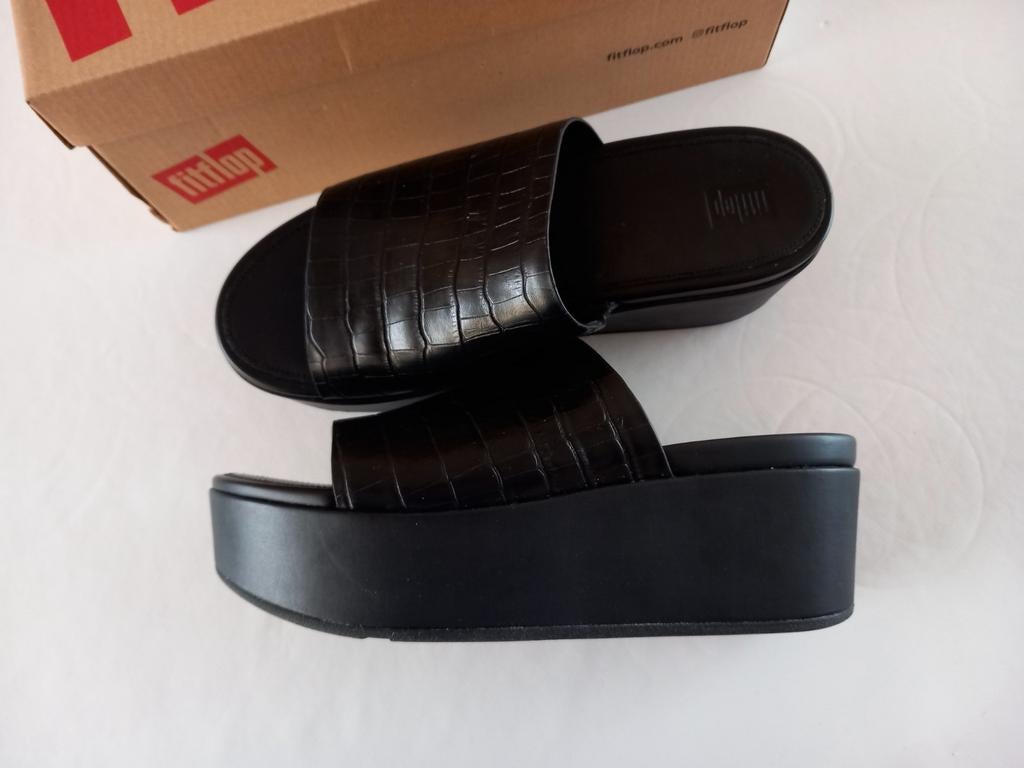 Fitflop instappers met hoge hak mt40 Nieuw, Kleding | Dames, Schoenen, Nieuw, Ophalen of Verzenden, Fitflop, Instappers