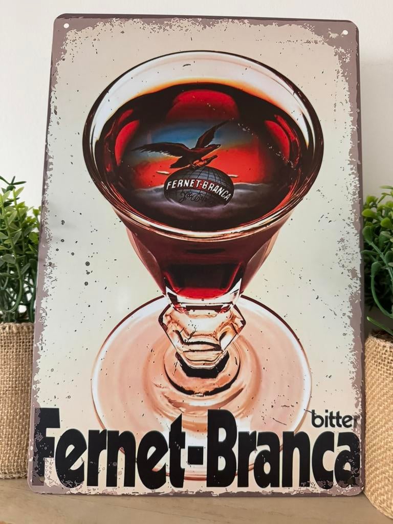 Panneau publicitaire en métal Fernet -Branca, Enlèvement ou Envoi, Neuf, Panneau publicitaire