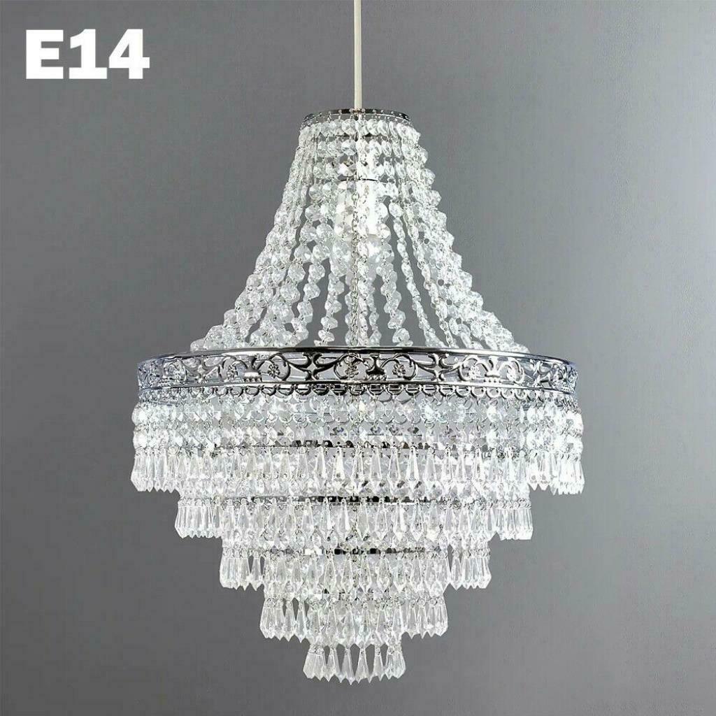 Kristallen led Plafondlamp Kroonluchter lustre lamp 2021-02, Ophalen of Verzenden, Nieuw, Modern