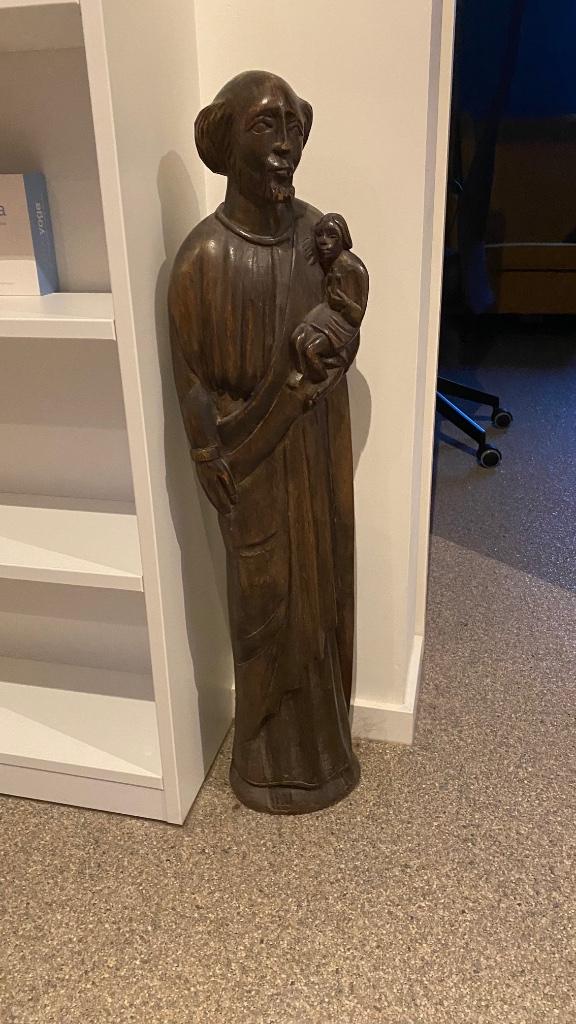 houten beeld religieus Sint Antonius, Ophalen, Zo goed als nieuw, Beeld(je), Christendom | Katholiek