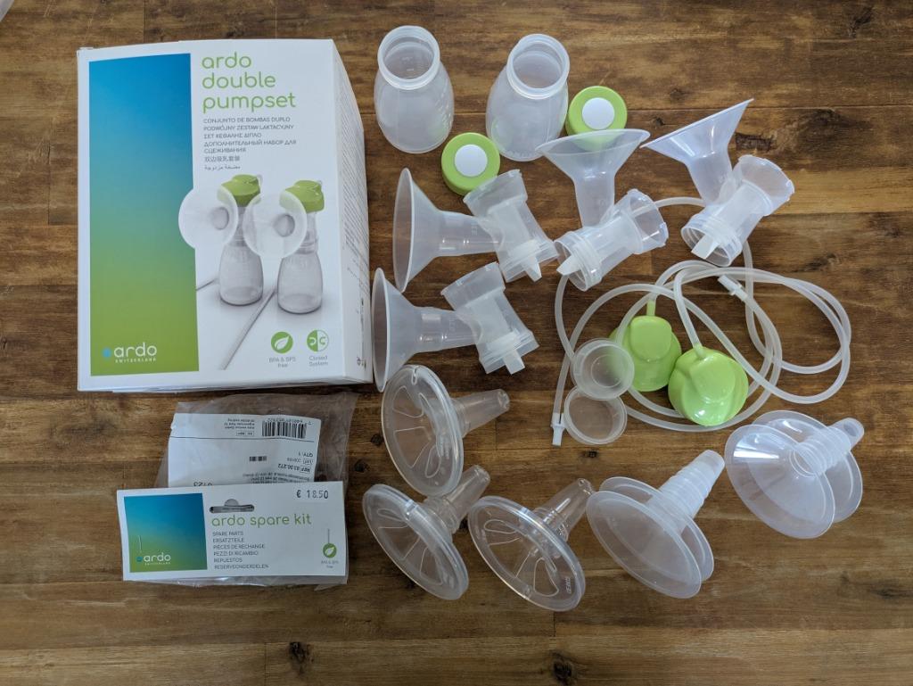 Set de tire-lait double Ardo et accessoires, Enlèvement ou Envoi, Utilisé, Tire-lait