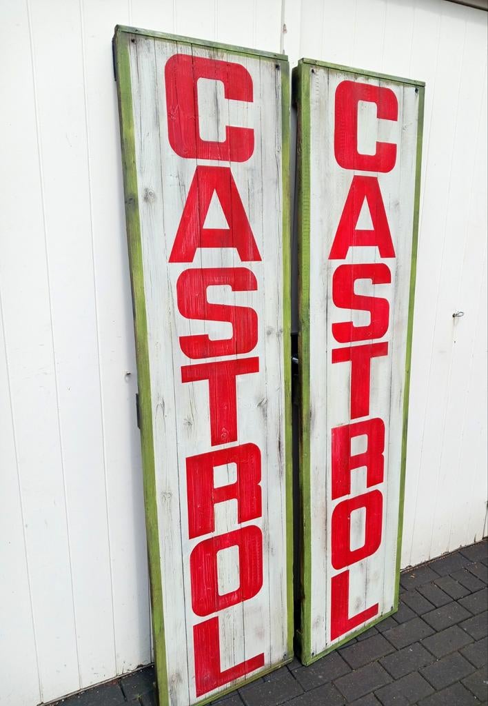 Castrol reclamebord geen emaille, Verzamelen, Ophalen, Zo goed als nieuw, Reclamebord