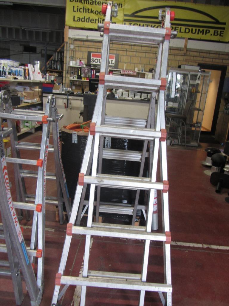 Professionele WAKU Kwaliteit Vouwladder € 295 excl., Ophalen, Overige materialen, Overige typen, Zo goed als nieuw